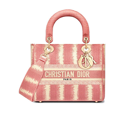 CHRISTIAN DIOR LADY D-LITE PINK MEDIUM BAG Rovelle Bags