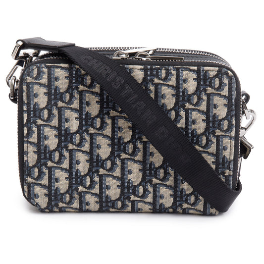 Christion Dior 2024 Oblique Jacquard Zipped Pouch Rovelle Bags
