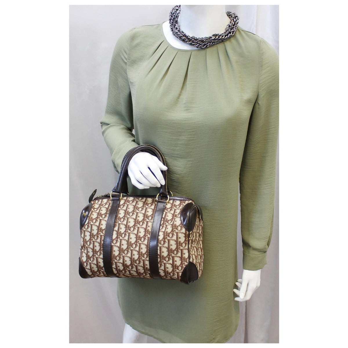 CHRISTIAN DIOR Monogram Logo Boston Duffle Bag Rovelle Bags