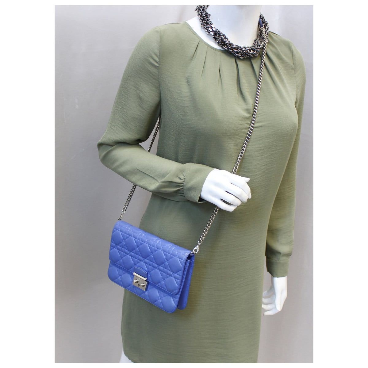 CHRISTIAN DIOR Miss Dior Promenade Cannage Quilted Leather Crossbody Bag Rovelle Bags
