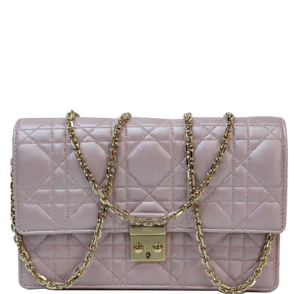 CHRISTIAN DIOR Miss Dior Promenade Wallet on Chain Crossbody Bag Light Pink - Last Call Rovelle Bags