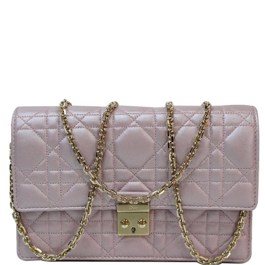 CHRISTIAN DIOR Miss Dior Promenade Wallet on Chain Crossbody Bag Light Pink - Last Call Rovelle Bags