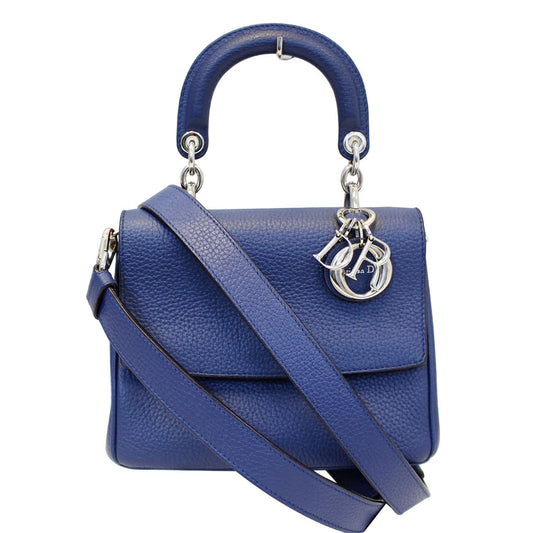 CHRISTIAN DIOR Be Dior Small Bullcalf Flap Shoulder Bag Blue Rovelle Bags