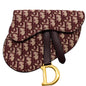 CHRISTIAN DIOR Saddle Oblique Jacquard Belt Bag Burgundy Rovelle Bags
