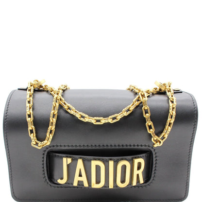 Christian Dior J'Adior Medium Calfskin Leather Flap Shoulder Bag Black - 10% OFF Rovelle Bags