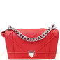 CHRISTIAN DIOR Diorama Flap Red Grained Leather Small Shoulder Bag - Last Call Rovelle Bags