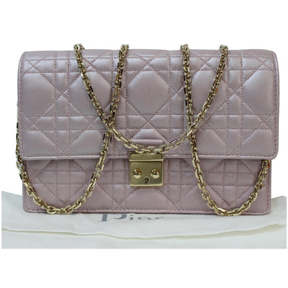 CHRISTIAN DIOR Miss Dior Promenade Wallet on Chain Crossbody Bag Light Pink - Last Call Rovelle Bags