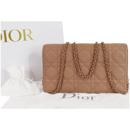 CHRISTIAN DIOR The Lady Dior Calfskin Chain Pouch Bag Blush Ultramatte - Final Sale Rovelle Bags