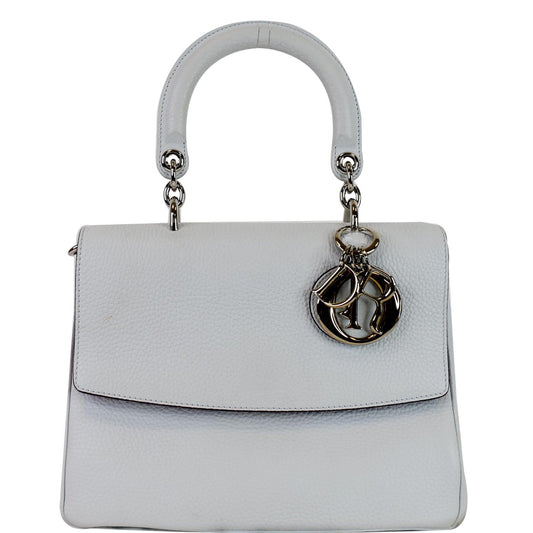 CHRISTIAN DIOR Be Dior Small Leather Flap Shoulder Bag Grey Rovelle Bags