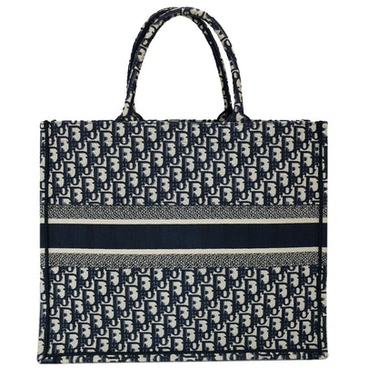 CHRISTIAN DIOR Large Book Oblique Embroidered Canvas Tote Bag Multicolor - Hot Deals Rovelle Bags