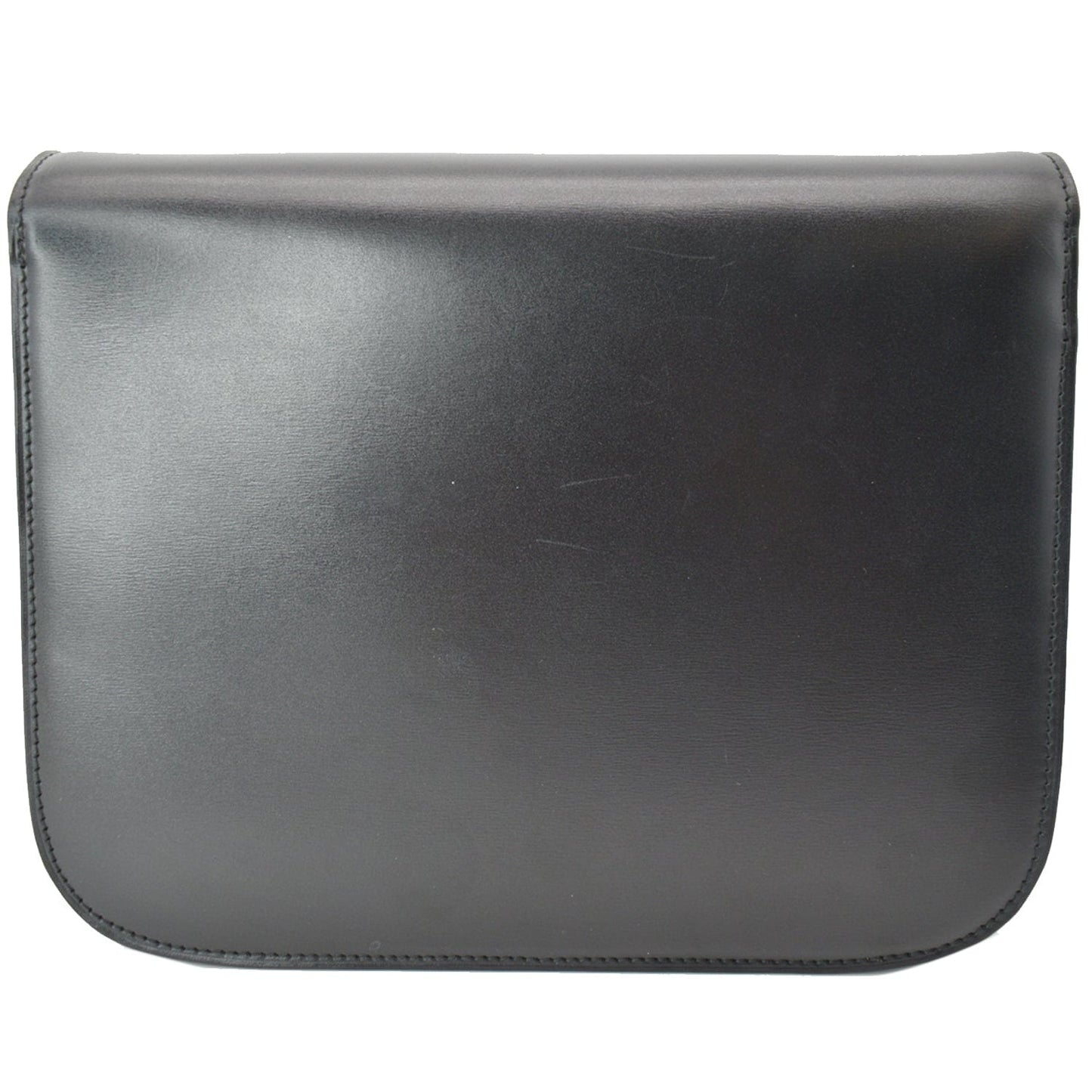 CELINE Classic Box Medium Calfskin Leather Crossbody Bag Black