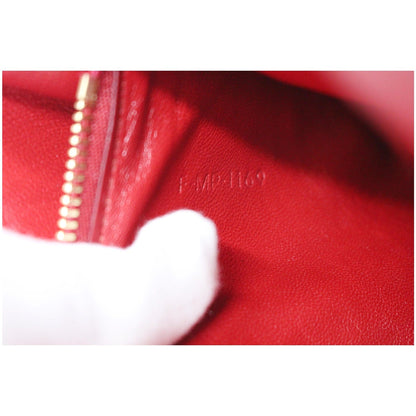 CELINE Small Classic Box Leather Flap Shoulder Bag Red