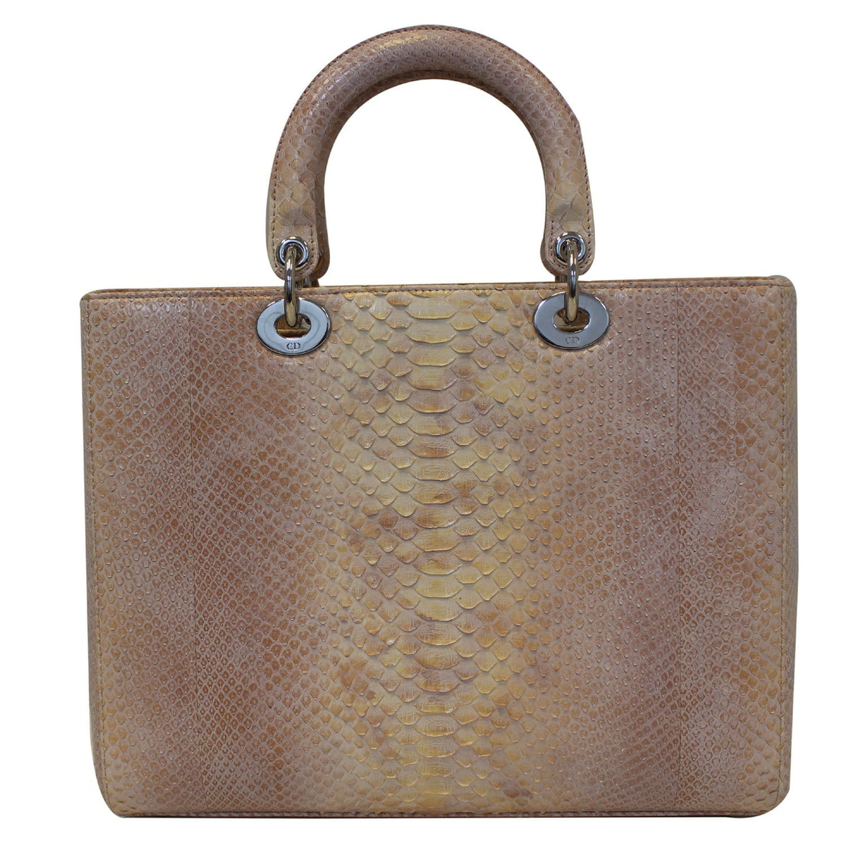 Christian Dior Lady Dior Large Python Shoulder Bag Blush Pink Rovelle Bags