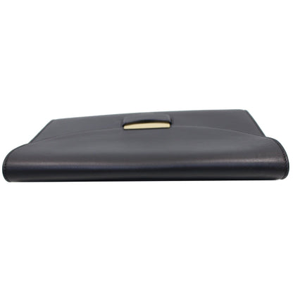 CELINE Trotteur Large Flap Multifunction Smooth Leather Wallet Black