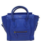 CELINE Nano Luggage Smooth Leather Tote Crossbody Bag Blue