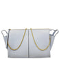CELINE Trifold Smooth Leather Chain Crossbody Clutch Bag Blue