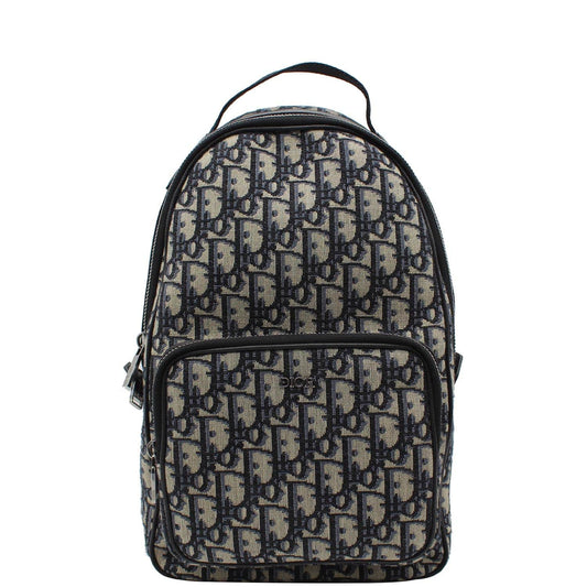 CHRISTIAN DIOR Minin Rider Oblique Jacquard Backpack Beige Rovelle Bags