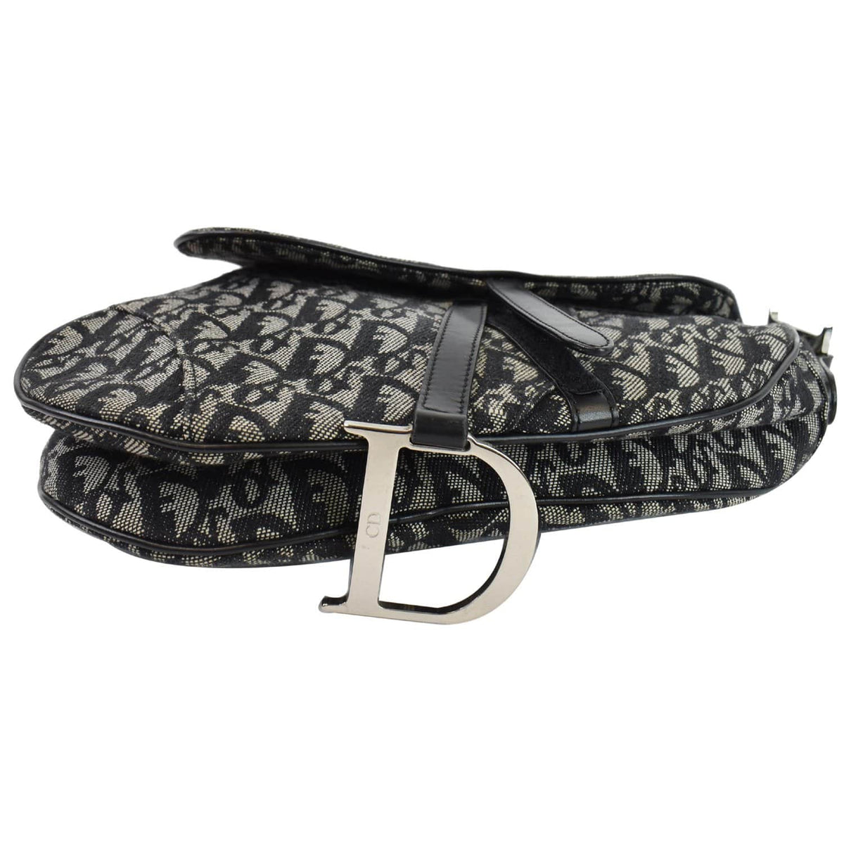 CHRISTIAN DIOR Saddle Oblique Jacquard Shoulder Bag Black - 15% OFF Rovelle Bags
