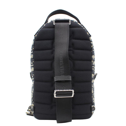 CHRISTIAN DIOR Minin Rider Oblique Jacquard Backpack Beige Rovelle Bags