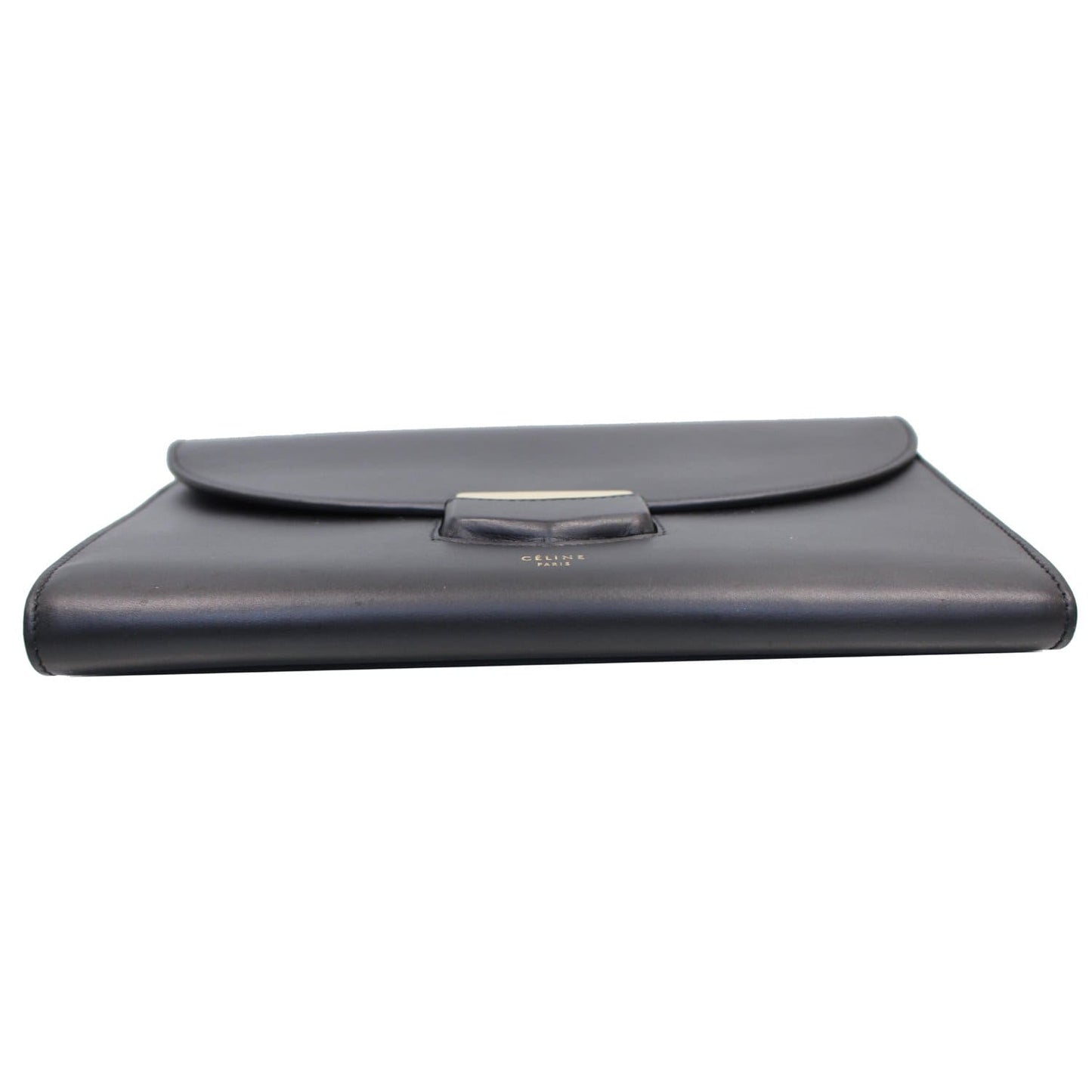 CELINE Trotteur Large Flap Multifunction Smooth Leather Wallet Black
