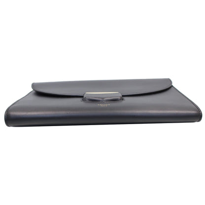 CELINE Trotteur Large Flap Multifunction Smooth Leather Wallet Black