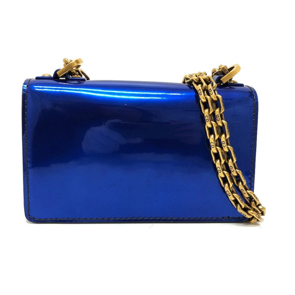 Dior Shoulder Bag Enamel / leather gunmetal blue Jadior Rovelle Bags