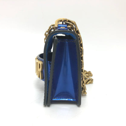 Dior Shoulder Bag Enamel / leather gunmetal blue Jadior Rovelle Bags