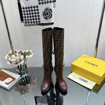 Fendi Delfina Knee High Boots