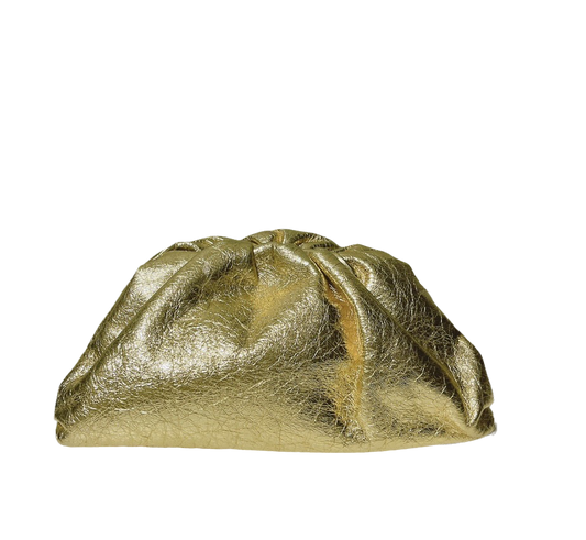 Bottega Veneta Pouch Gold Leather