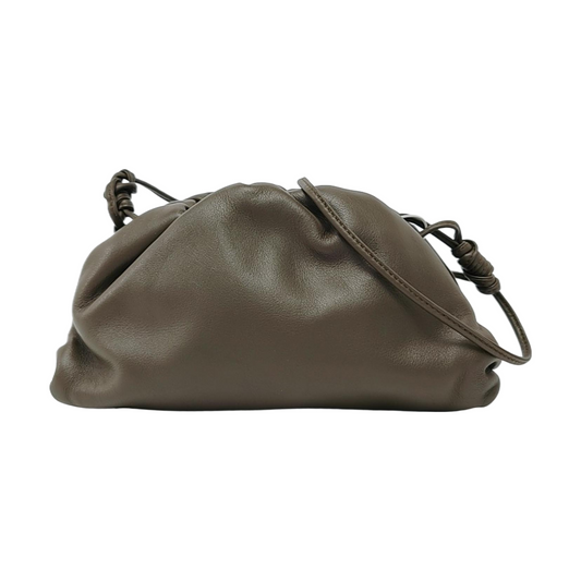 Bottega Veneta Pouch Mini Leather Khaki Dark Green Crossbody Bag