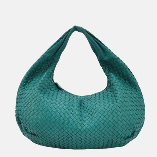 Bottega Veneta Belly Hobo Intrecciato Green Nappa Leather Large