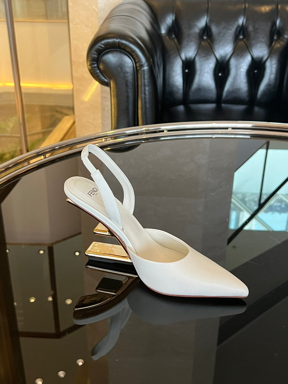 Fendi First Heel Slingbacks