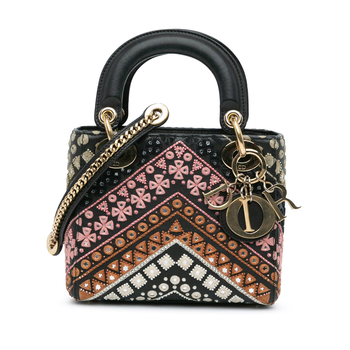 Dior Lady Dior Leather Mini Shoulder Bag Rovelle Bags