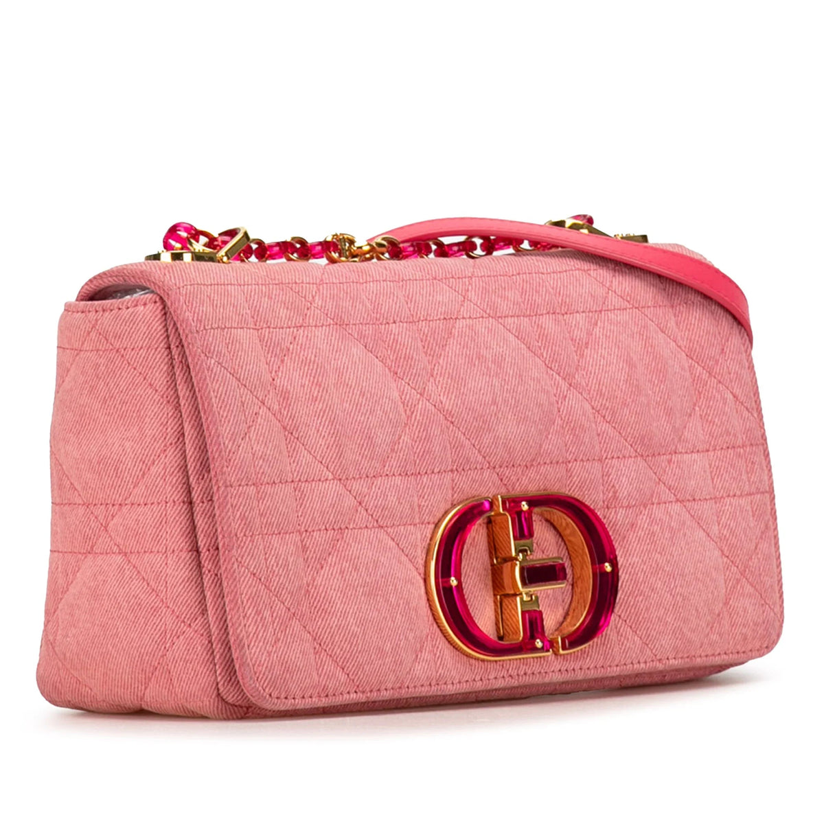 Dior Caro Cannage Pink Shoulder Bag Rovelle Bags