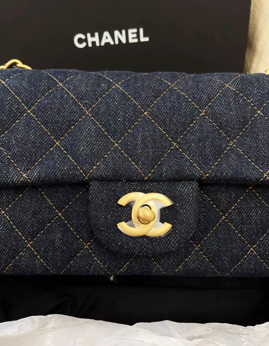 Chanel Mini Flap Gold Shoulder Bag Rovelle Bags
