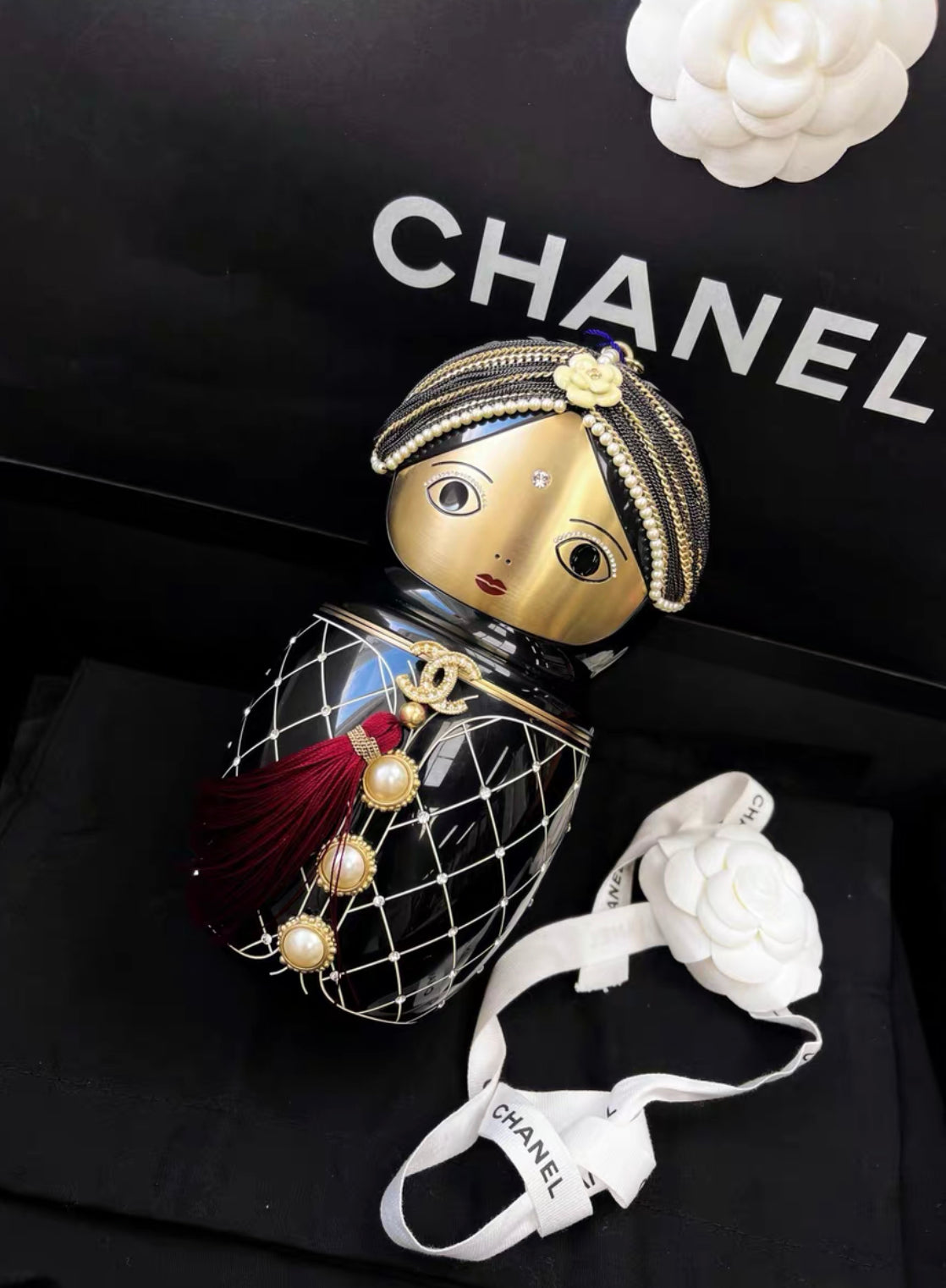 Chanel Luxury Leather Black Clutch Style 2 Rovelle Bags