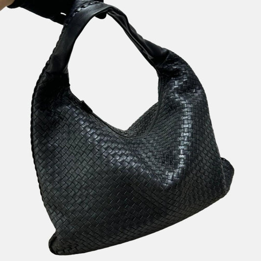 Bottega Veneta Veneta Hobo Large Black 50-53cm Lambskin Leather