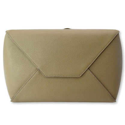 CELINE Cabas Phantom Grained Calfskin Leather Tote Bag Taupe