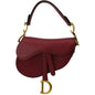 CHRISTIAN DIOR Saddle Oblique Jacquard Shoulder Bag Red Rovelle Bags