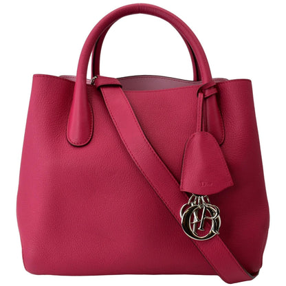 CHRISTIAN DIOR Open Bar Grained Leather Tote Bag Pink Rovelle Bags