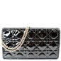 CHRISTIAN DIOR The Lady Dior Leather Chain Pouch Bag Black Rovelle Bags
