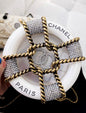 Chanel Luxury Leather Gold Handbag Rovelle Bags