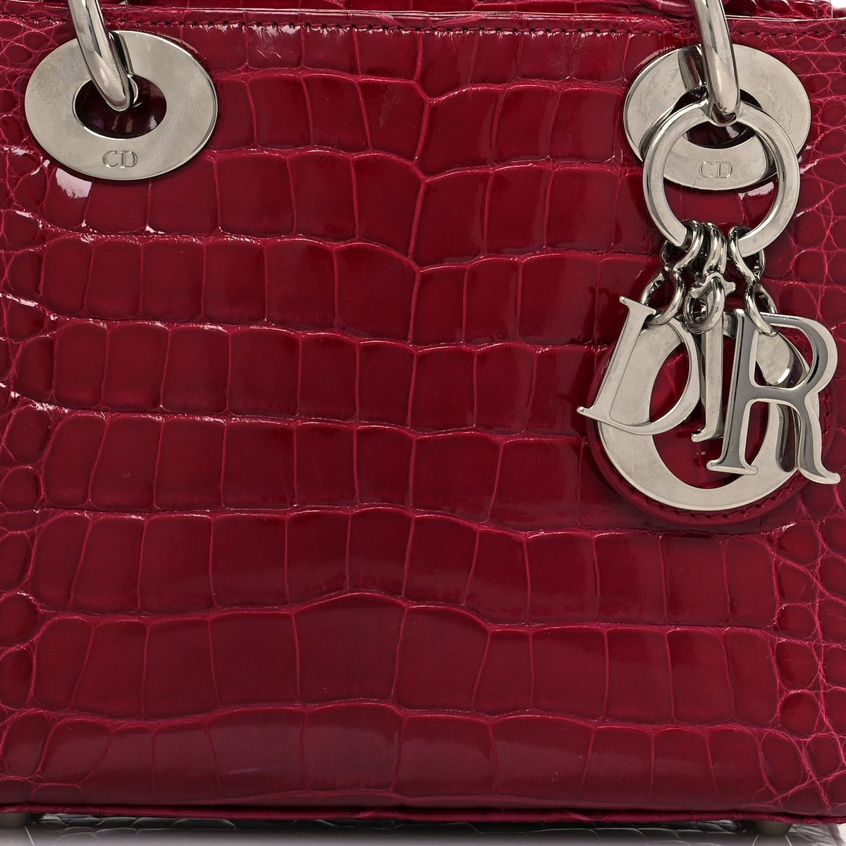 CHRISTIAN DIOR ALLIGATOR MINI LADY DIOR BAG Rovelle Bags
