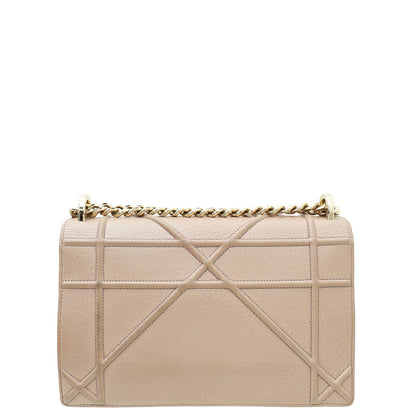 Christian Dior Beige Pink Diorama Medium Flap Bag Rovelle Bags