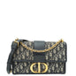 Christian Dior Navy Blue Oblique 30 Montaigne Shoulder Bag Rovelle Bags