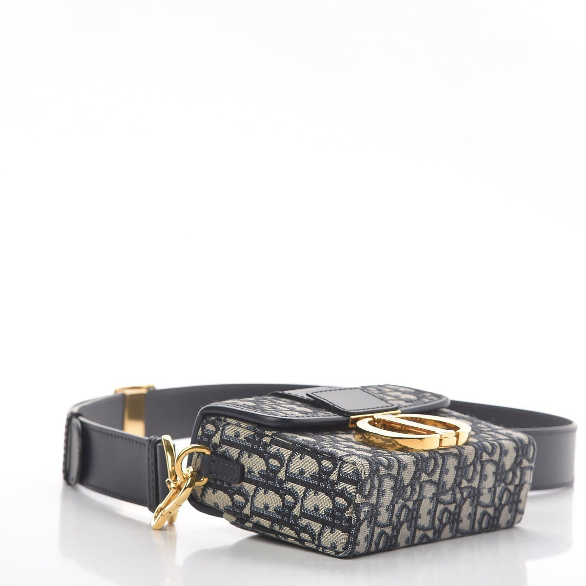 CHRISTIAN DIOR BLUE OBLIQUE 30 MONTAIGNE BOX BAG Rovelle Bags