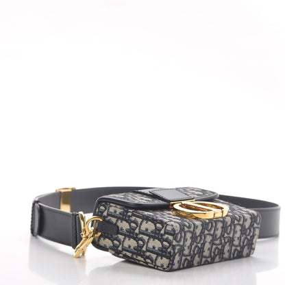 CHRISTIAN DIOR BLUE OBLIQUE 30 MONTAIGNE BOX BAG Rovelle Bags