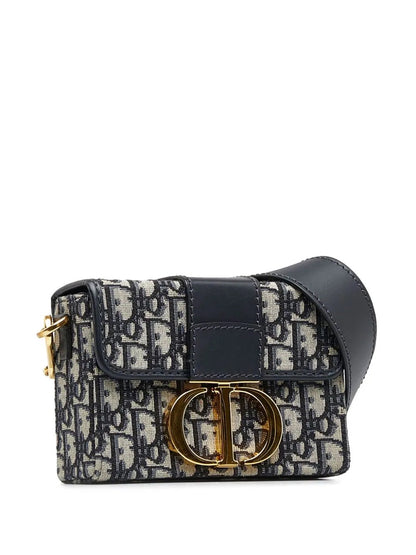 CHRISTIAN DIOR BLUE OBLIQUE 30 MONTAIGNE BOX BAG Rovelle Bags