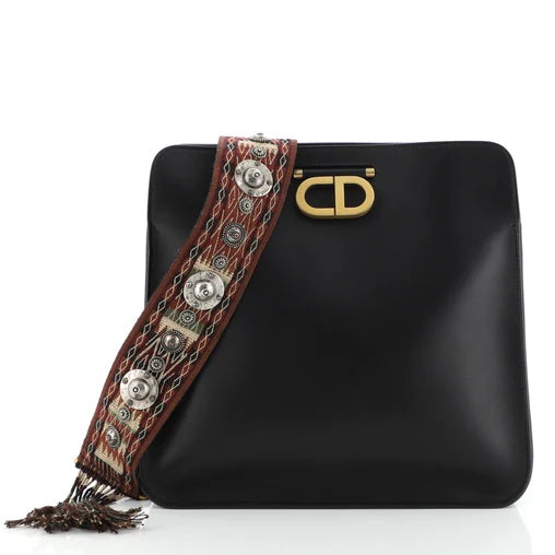 CHRISTIAN DIOR CD CALFSKIN LEATHER HOBO BAG Rovelle Bags