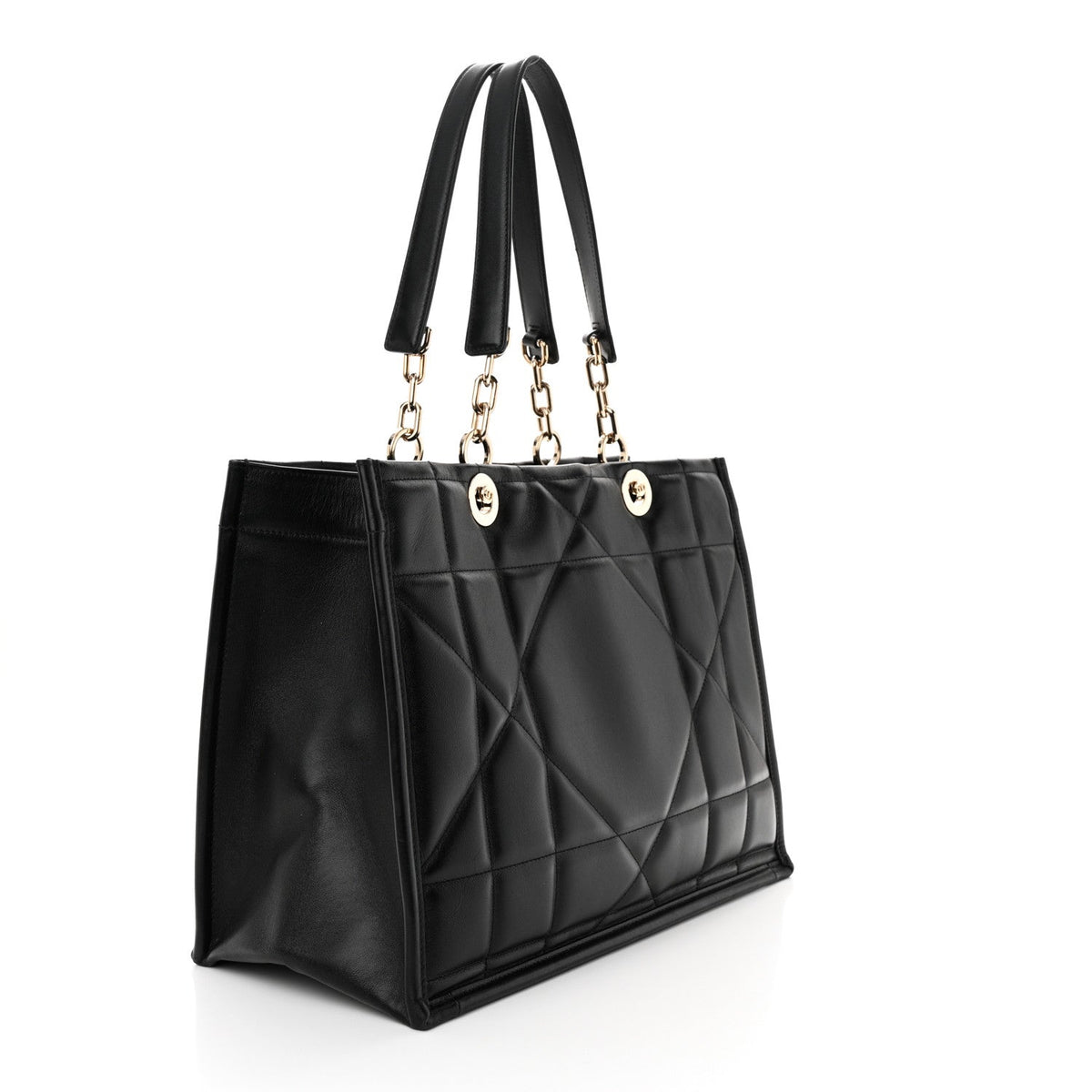 CHRISTIAN DIOR CALFSKIN ARCHICANNAGE ESSENTIAL LARGE TOTE BAG Rovelle Bags
